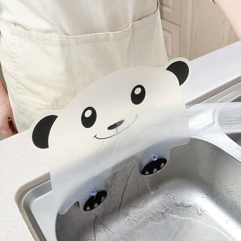 1pc - Cute Suction Cup Sink Splash Guard Water Barrier Oil Barrier, Home Kitchen Goodies