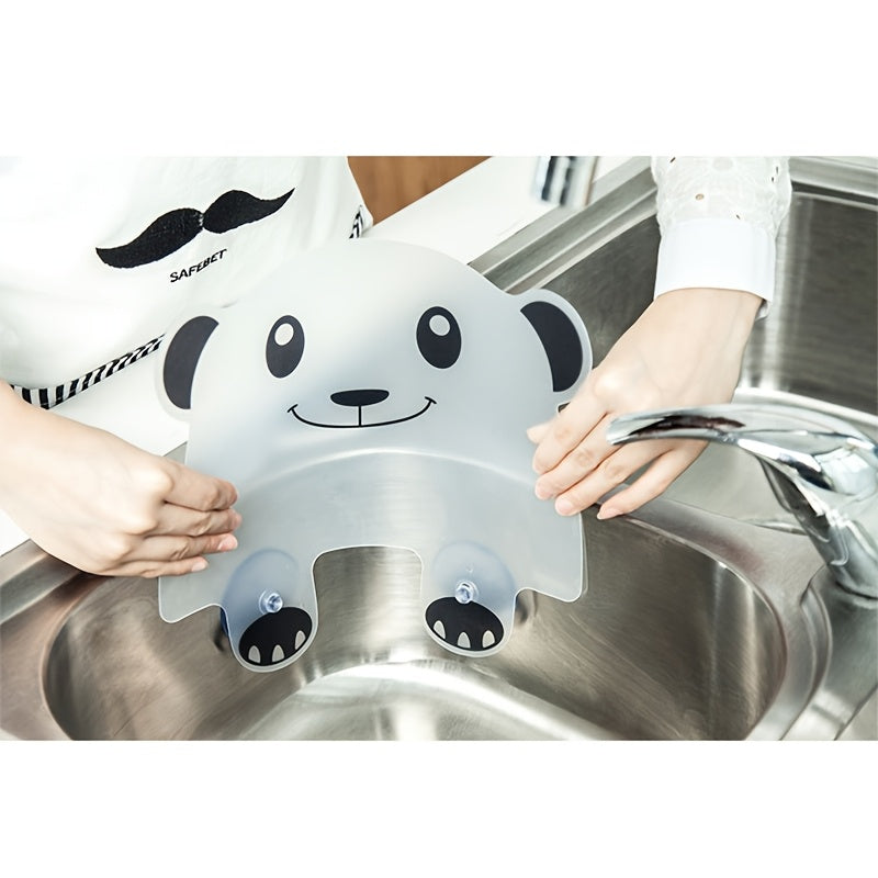1pc - Cute Suction Cup Sink Splash Guard Water Barrier Oil Barrier, Home Kitchen Goodies