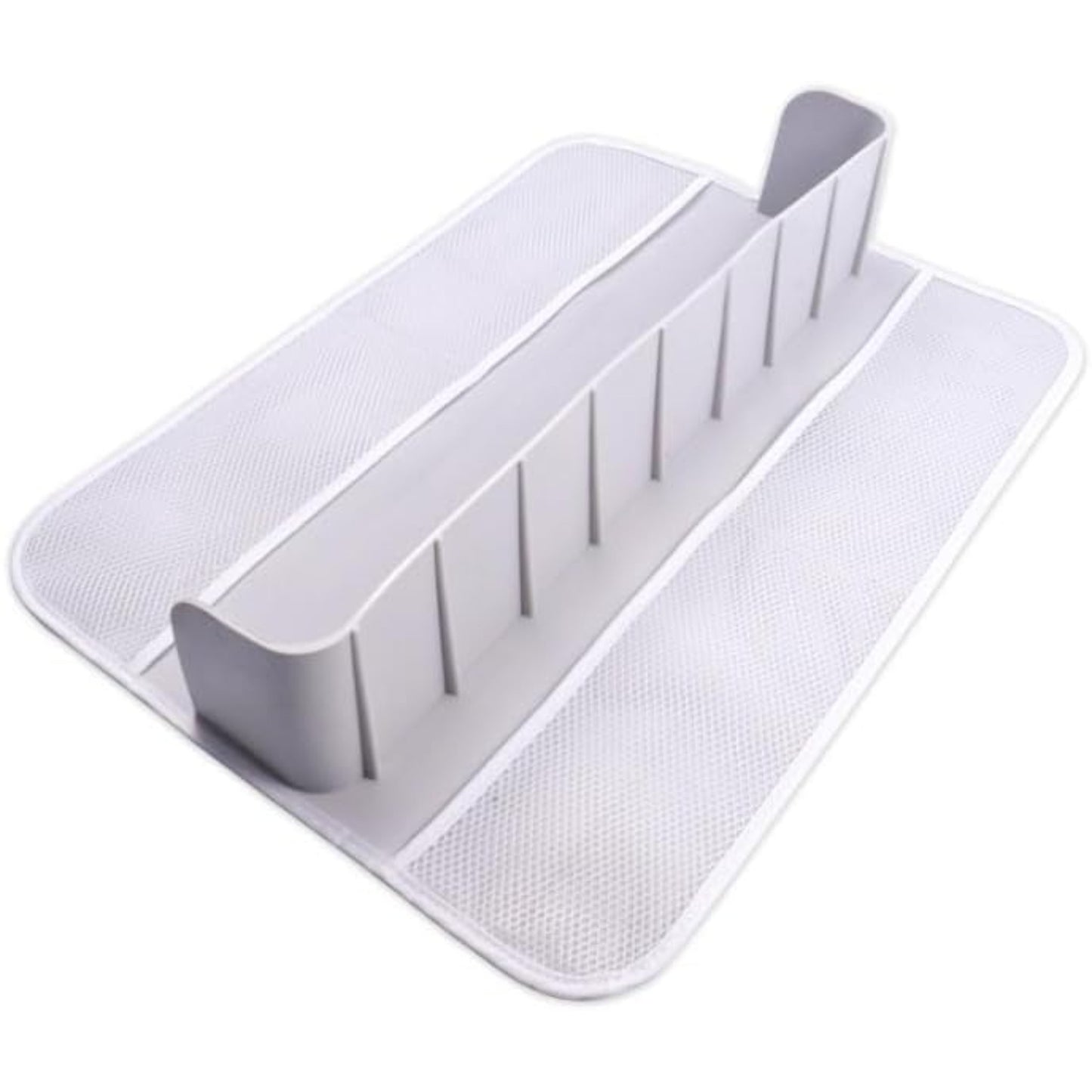 YIOBUDE Splash Guard for Bathtub,21.7'' Silicone Bathtub Splash Guard, Bathtub Splash Guard with 4 Mesh Storage Organizer,with 8 Suction Cups Topper Splash Guard (Green)