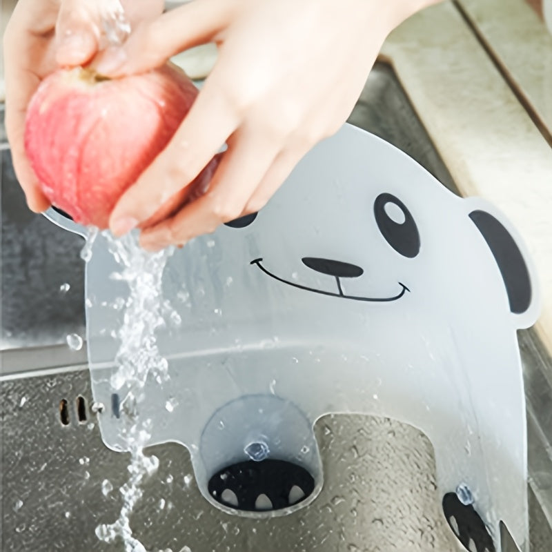 1pc - Cute Suction Cup Sink Splash Guard Water Barrier Oil Barrier, Home Kitchen Goodies