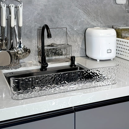 A modern style plastic kitchen sink splash baffle for bathroom countertop side protection, splash baffle for sink