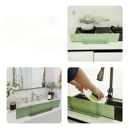 Absorbent Plastic Sink Splash Guard, Practical Water Barrier for Face Washing Basin Suitable for Laboratory, Sinks, Dishes, Vegetable Bins, Kitchen Utensils