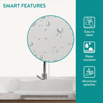 Adorable Puppy Silicone Sink Splash Guard - Durable Non-Slip Suction Cup Mount, High Quality Anti-Oil Splash Barrier for Kitchen & Bathroom Sinks, Cute Dog Design Countertop Protector, Playful Home Accessory